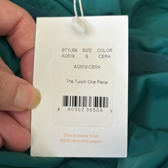 Andie The Tulum One Piece Swimsuit Ceramic Small NWT - Picture 7 of 8